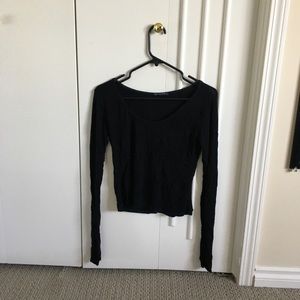 Brandy Melville basic black long sleeve